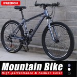 BEFOKA Men's Mountain Bike Junior Carbon Steel Full Mountain Bike, Stone Mountain 26 Inch 21 Speed ??Bicycle Non-slip Black