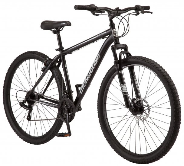 Mongoose Excursion Men\'s Mountain Bike, 29 inch wheels, 21 speeds