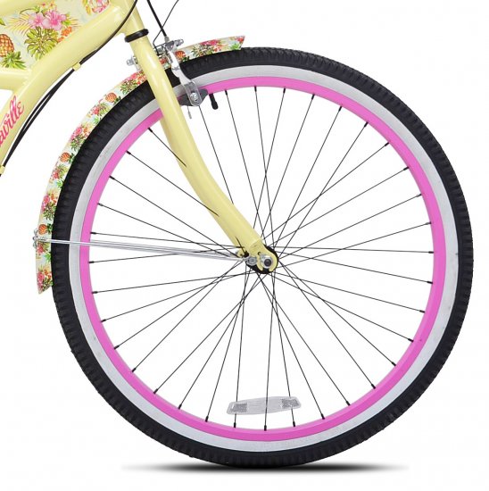 yellow women's cruiser bike