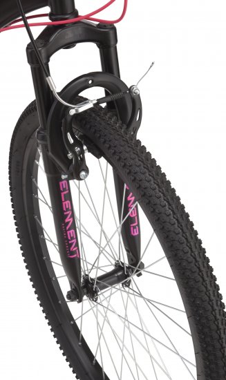 Mongoose Excursion Mountain Bike, 24 inch wheels, girl's style, black