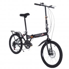 Sayhi 20in 7-speed city folding compact suspension bike city commuters