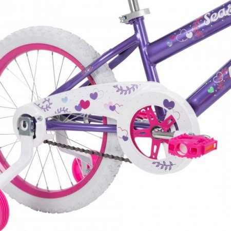 Huffy 18-Inch Sea Star Girls Bike , Purple Metallic Gloss