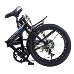 Botrong Leisure 20inch 7 Speed City Folding Mini Compact Urban Bicycle Suitable for Adults and Teenagers