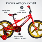 Schwinn Mototrax Boy's Sidewalk Bike, 18-inch mag wheels, ages 5 - 7, Red