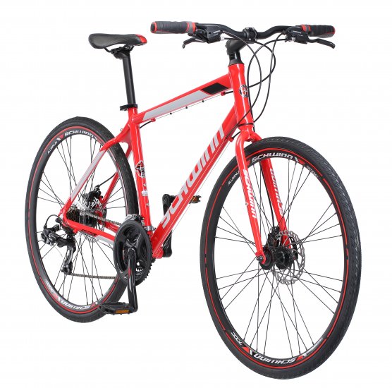 Schwinn Kempo Hybrid Bike, 700c wheels, 21 speeds, mens frame, red