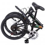 iLH Leisure 20in 7 Speed ??City Folding Mini Compact Bike Bicycle Urban Commuters