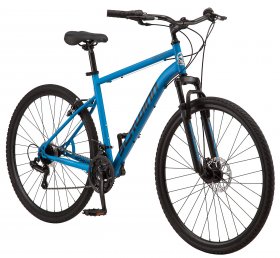 Schwinn Copeland Hybrid Bike, 21 speeds, 700c wheels, blue