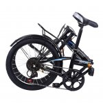 Sayhi Leisure 20in 7 Speed ??City Folding Mini Compact Bike Bicycle Urban Commuters