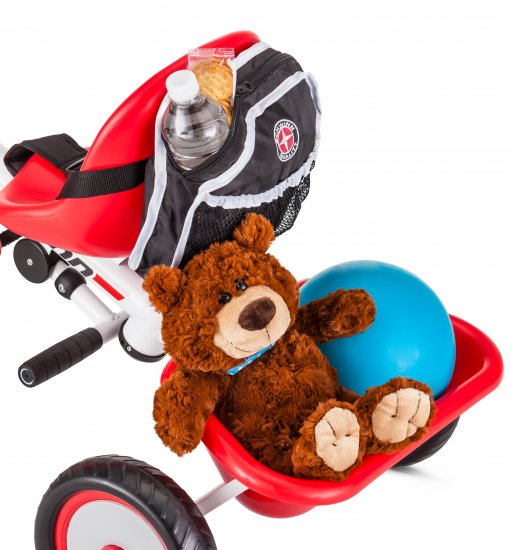 Schwinn EasySteer Tricycle with Push/Steer Handle, ages 2 4, red