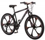 Mongoose Mack Mag Wheel Mountain Bike, 26" Wheels, 21 Speeds Shimano Revo Twist Shifters, Men's Frame