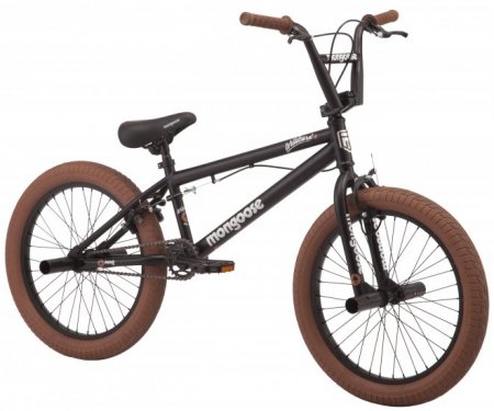 Mongoose 20" Wildcard Boys' Freestyle BMX Bike, Black