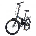 Botrong Leisure 20inch 7 Speed City Folding Mini Compact Urban Bicycle Suitable for Adults and Teenagers