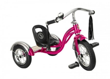 Schwinn Roadster Tricycle for Toddlers and Kids Classic Tricycle Bright Pink