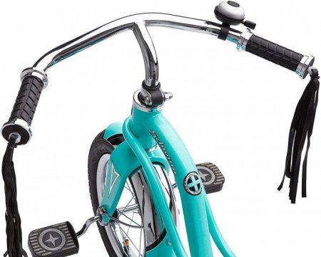 Schwinn Roadster Tricycle for Toddlers and Kids, classic tricycle, teal