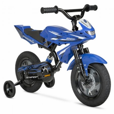 Hyper 12 inch Boys Speedbike, Blue, With Training Wheels