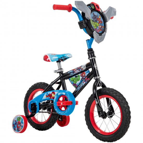 Marvel Avengers 12-Inch Boys Bike for Kids by Huffy, Gray