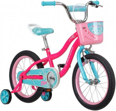 Schwinn Elm Girls Bike for Toddlers and Kids, 18-Inch Wheels, Pink